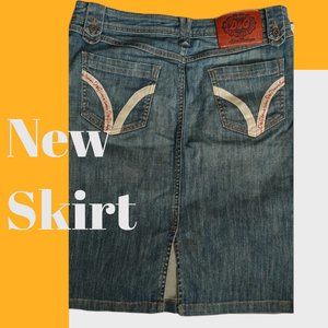 Dolce & Gabbana Demin Skirt with back slit